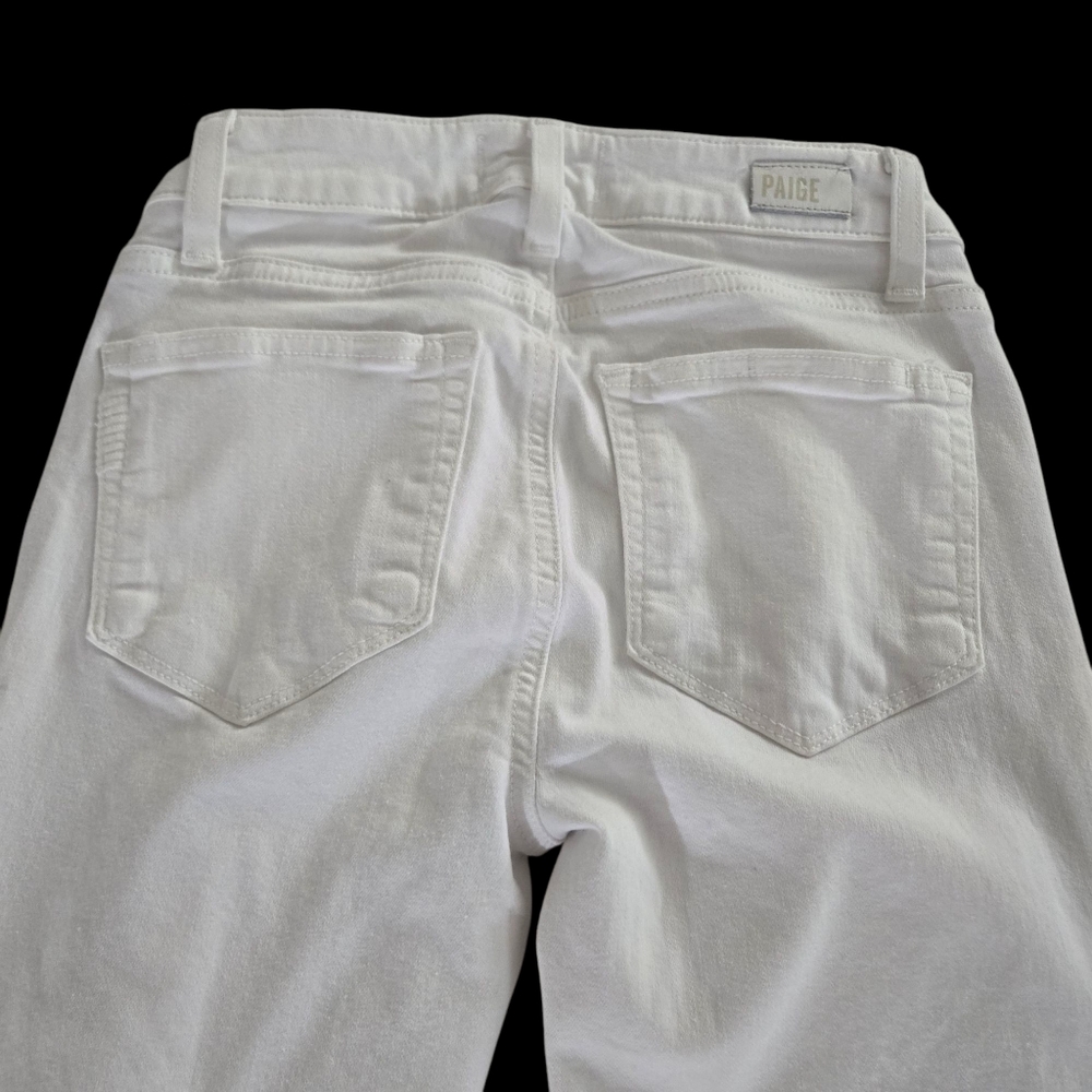 Paige Verdugo Ankle Skinny Jeans White - Size 0